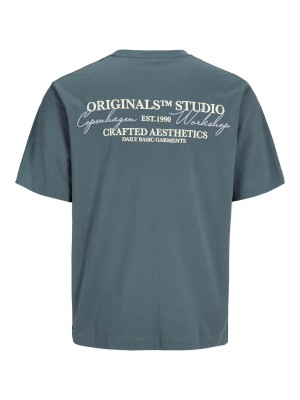 JACK&JONES ORIGINALS JORISLINGTON TYPE TEE SS CREW NECK : Stormy Weather | Freewear JORISLINGTON TYPE TEE SS CREW NECK : - www.freewear.nl - Freewear