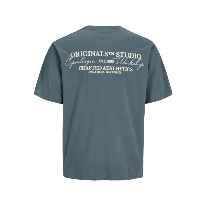 JACK&JONES ORIGINALS JORISLINGTON TYPE TEE SS CREW NECK : Stormy Weather | Freewear JORISLINGTON TYPE TEE SS CREW NECK : - www.freewear.nl - Freewear