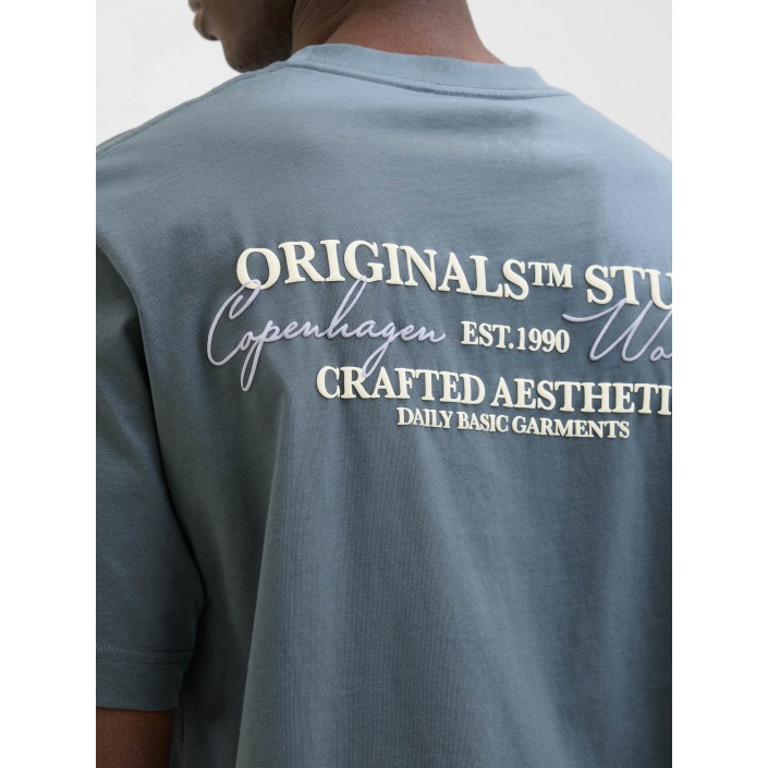 JACK&JONES ORIGINALS JORISLINGTON TYPE TEE SS CREW NECK : Stormy Weather | Freewear JORISLINGTON TYPE TEE SS CREW NECK : - www.freewear.nl - Freewear