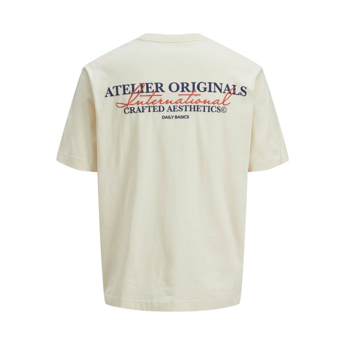 JACK&JONES ORIGINALS JORISLINGTON TYPE TEE SS CREW NECK : Antique White | Freewear JORISLINGTON TYPE TEE SS CREW NECK : - www.freewear.nl - Freewear