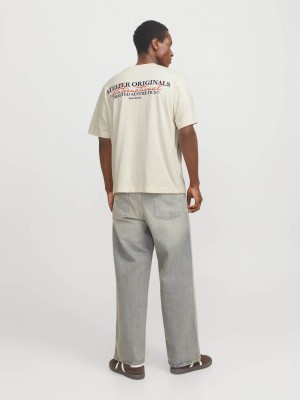 JACK&JONES ORIGINALS JORISLINGTON TYPE TEE SS CREW NECK : Antique White | Freewear JORISLINGTON TYPE TEE SS CREW NECK : - www.freewear.nl - Freewear