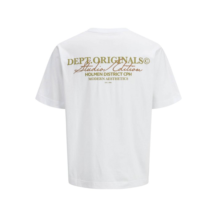 JACK&JONES ORIGINALS JORISLINGTON TYPE TEE SS CREW NECK : Bright White | Freewear JORISLINGTON TYPE TEE SS CREW NECK : - www.freewear.nl - Freewear