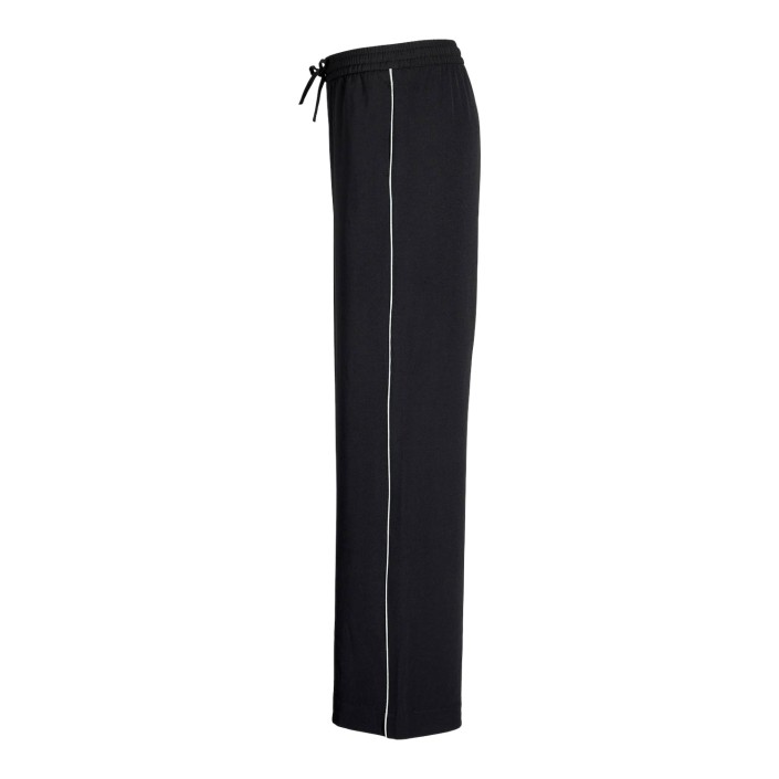 JACK&JONES ORIGINALS JXLIA DETAIL MW STRING PANT PNT Black/White piping | Freewear JXLIA DETAIL MW STRING PANT PNT - www.freewear.nl - Freewear