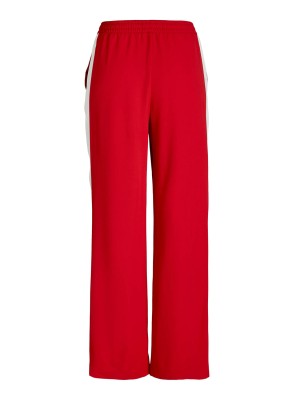 JACK&JONES ORIGINALS JXLIA DETAIL MW STRING PANT PNT Racing Red/White panel | Freewear JXLIA DETAIL MW STRING PANT PNT - www.freewear.nl - Freewear