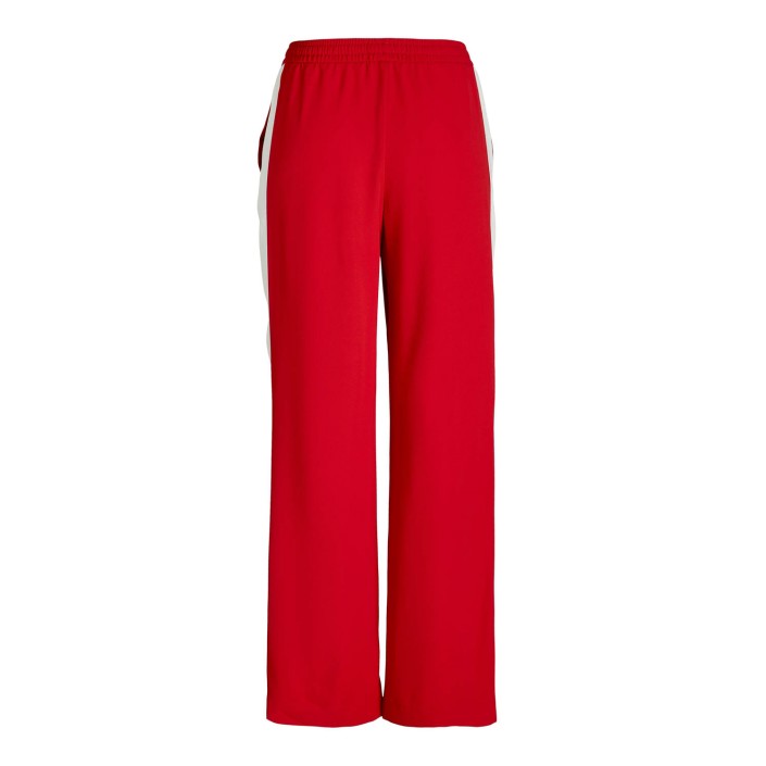 JACK&JONES ORIGINALS JXLIA DETAIL MW STRING PANT PNT Racing Red/White panel | Freewear JXLIA DETAIL MW STRING PANT PNT - www.freewear.nl - Freewear