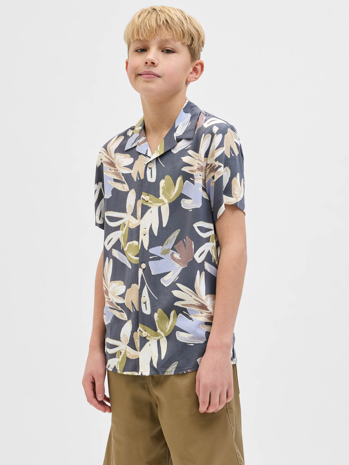 Jack en jones boys Jorluke Varenna Aop Shirt Ss Jnr