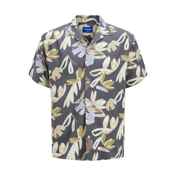 jack en jones boys JORLUKE VARENNA AOP SHIRT SS JNR Iron Gate | Freewear JORLUKE VARENNA AOP SHIRT SS JNR - www.freewear.nl - Freewear
