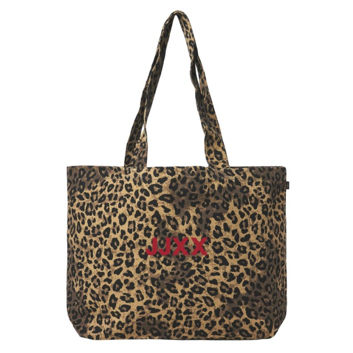 JACK&JONES ORIGINALS JXBETHANY AOP TOTE BAG ACC Seedpearl/w. LEO & Racing Red JJ | Freewear JXBETHANY AOP TOTE BAG ACC - www.freewear.nl - Freewear