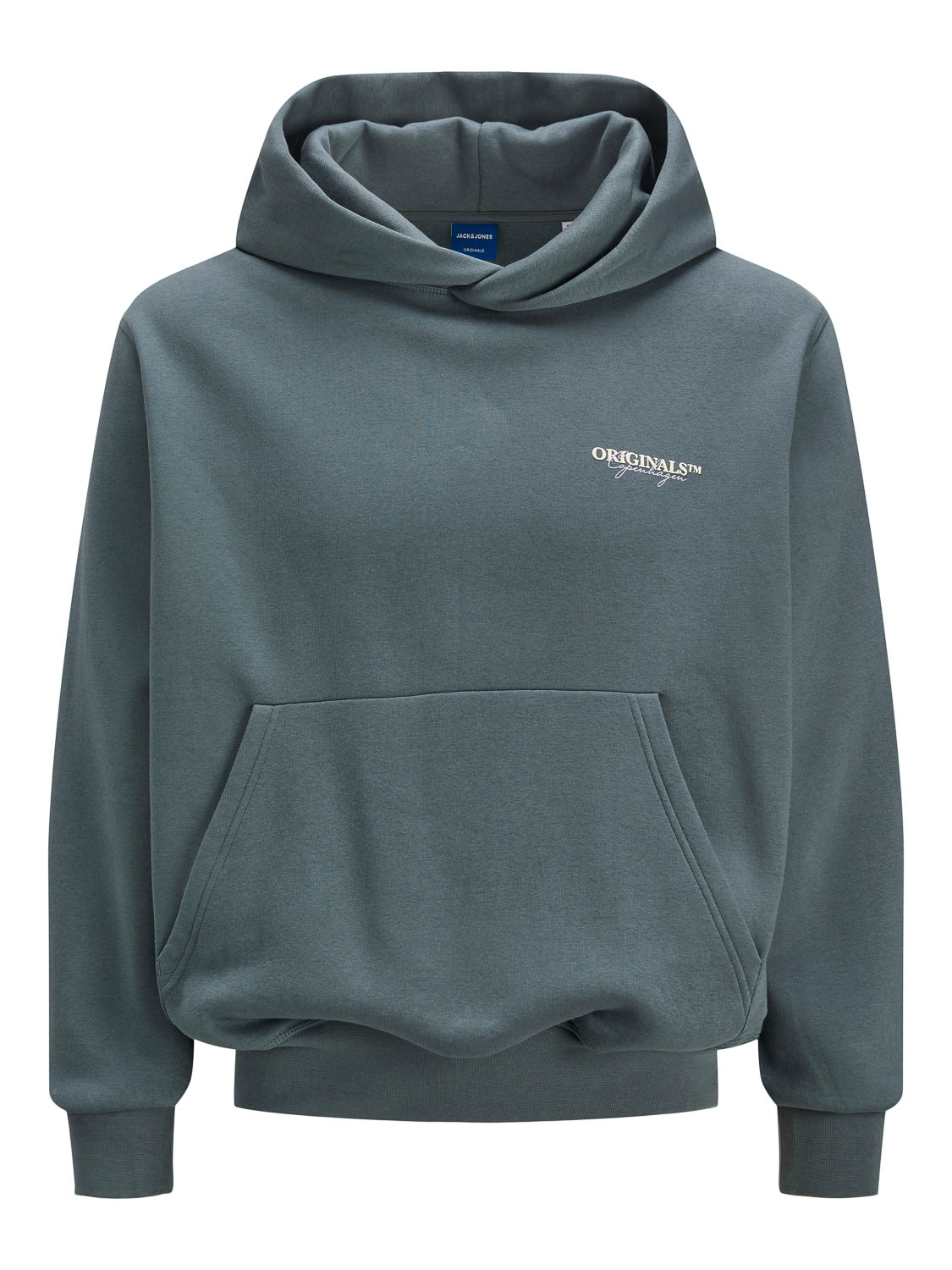 Jack & Jones Trui Jorislington Back Sweat Hood Sn 12274439 Stormy Weather Mannen Maat - S