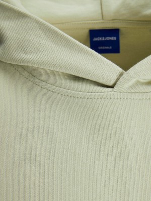 JACK&JONES ORIGINALS JORPAROS TYPE SWEAT HOOD BACK Celadon Tint | Freewear JORPAROS TYPE SWEAT HOOD BACK - www.freewear.nl - Freewear
