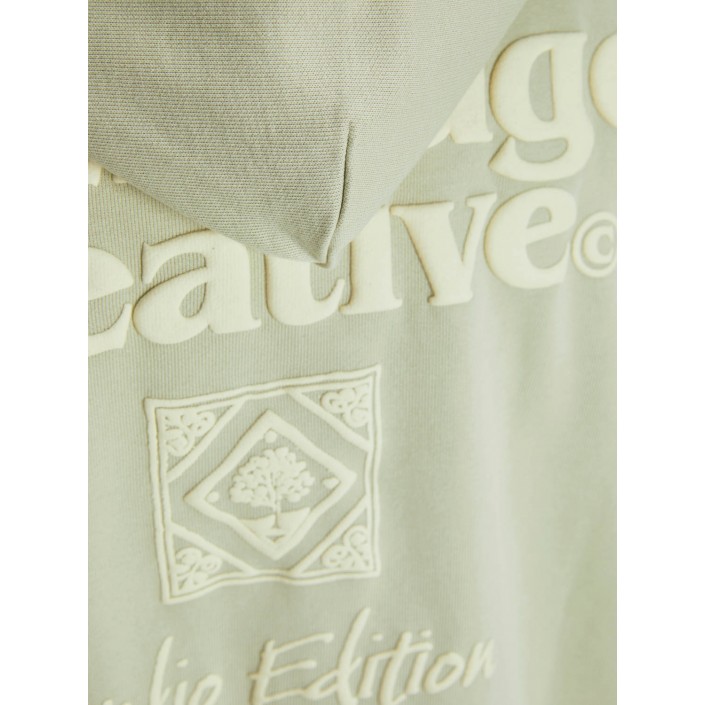JACK&JONES ORIGINALS JORPAROS TYPE SWEAT HOOD BACK Celadon Tint | Freewear JORPAROS TYPE SWEAT HOOD BACK - www.freewear.nl - Freewear