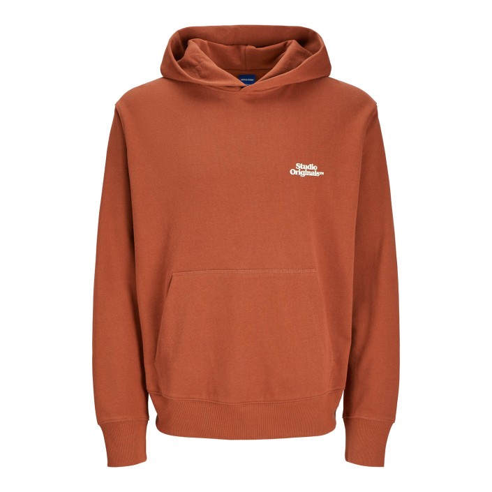 JACK&JONES ORIGINALS JORPAROS TYPE SWEAT HOOD BACK Arabian Spice | Freewear JORPAROS TYPE SWEAT HOOD BACK - www.freewear.nl - Freewear