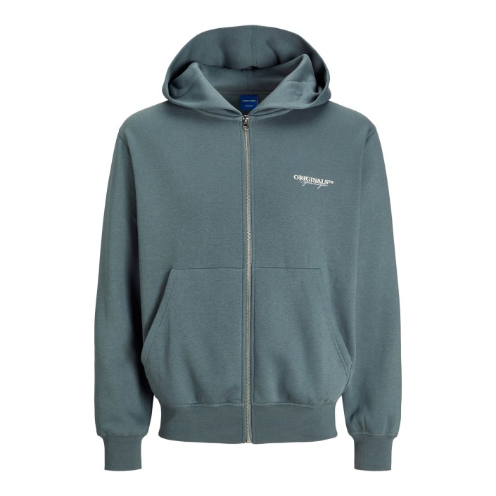 JACK&JONES ORIGINALS JORISLINGTON SWEAT ZIP HOOD Stormy Weather | Freewear JORISLINGTON SWEAT ZIP HOOD - www.freewear.nl - Freewear