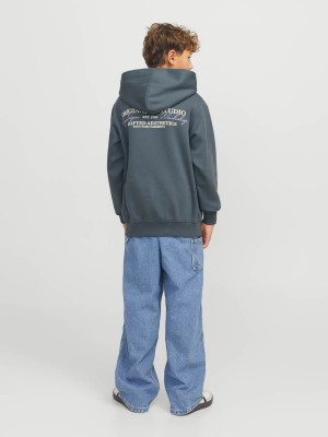 jack en jones boys JORISLINGTON BACK SWEAT HOOD SN JNR Stormy Weather | Freewear JORISLINGTON BACK SWEAT HOOD SN JNR - www.freewear.nl - Freewear