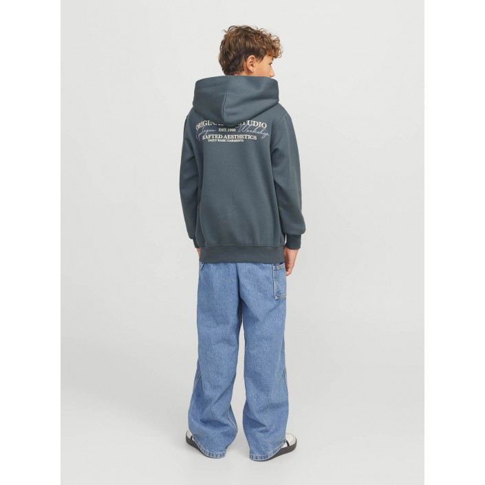 jack en jones boys JORISLINGTON BACK SWEAT HOOD SN JNR Stormy Weather | Freewear JORISLINGTON BACK SWEAT HOOD SN JNR - www.freewear.nl - Freewear