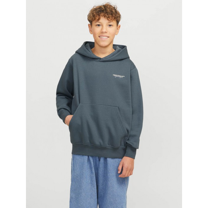 jack en jones boys JORISLINGTON BACK SWEAT HOOD SN JNR Stormy Weather | Freewear JORISLINGTON BACK SWEAT HOOD SN JNR - www.freewear.nl - Freewear