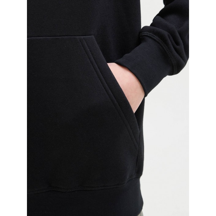 jack en jones boys JORISLINGTON BACK SWEAT HOOD SN JNR Black | Freewear JORISLINGTON BACK SWEAT HOOD SN JNR - www.freewear.nl - Freewear