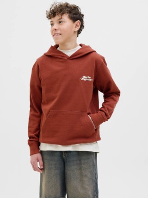 jack en jones boys JORPAROS TYPE SWEAT HOOD BACK JNR Arabian Spice | Freewear JORPAROS TYPE SWEAT HOOD BACK JNR - www.freewear.nl - Freewear
