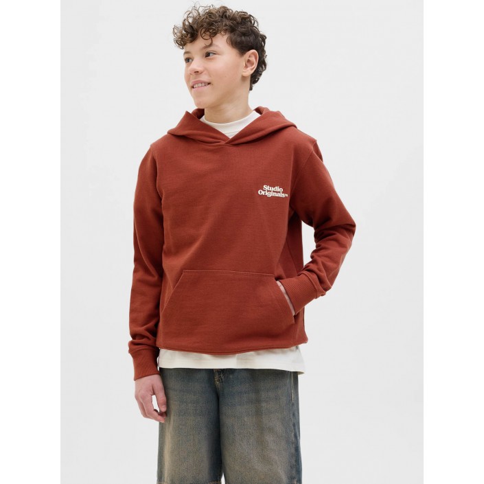 jack en jones boys JORPAROS TYPE SWEAT HOOD BACK JNR Arabian Spice | Freewear JORPAROS TYPE SWEAT HOOD BACK JNR - www.freewear.nl - Freewear