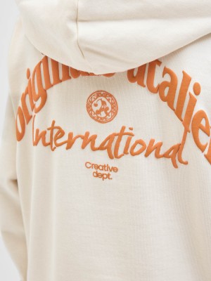 jack en jones boys JORPAROS TYPE SWEAT HOOD BACK JNR Antique White | Freewear JORPAROS TYPE SWEAT HOOD BACK JNR - www.freewear.nl - Freewear