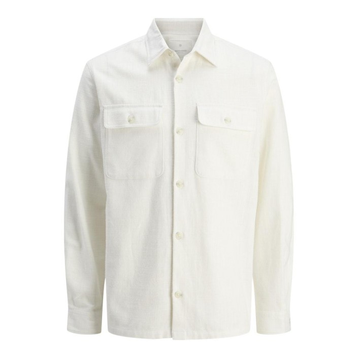 JACK%JONES PREMIUM JPRCCRAYMOND SPRING SOLID OVERSHIRT: Cloud Dancer/COMFORT FIT | Freewear JPRCCRAYMOND SPRING SOLID OVERSHIRT: - www.freewear.nl - Freewear