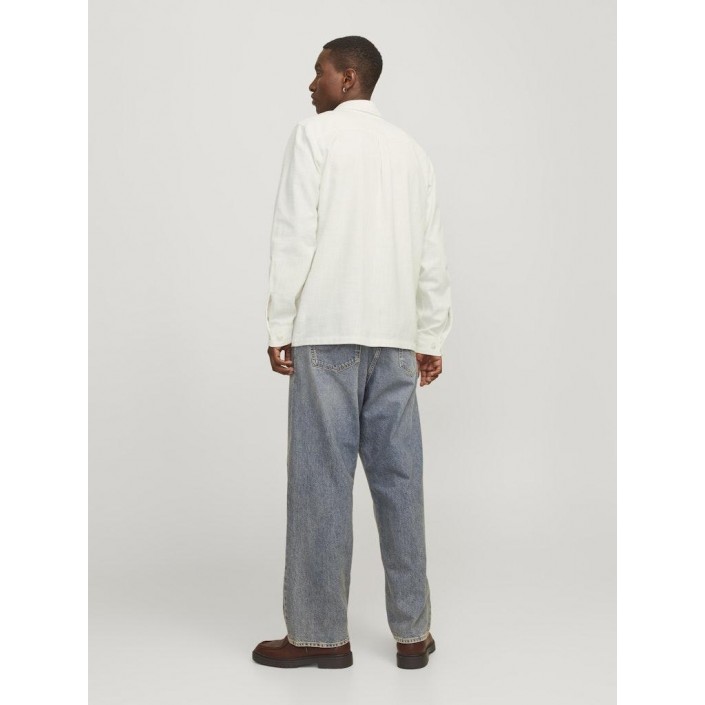 JACK%JONES PREMIUM JPRCCRAYMOND SPRING SOLID OVERSHIRT: Cloud Dancer/COMFORT FIT | Freewear JPRCCRAYMOND SPRING SOLID OVERSHIRT: - www.freewear.nl - Freewear