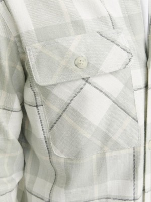 JACK%JONES PREMIUM JPRCCRAYMOND SPRING CHECK OVERSHIRT: Aqua Gray | Freewear JPRCCRAYMOND SPRING CHECK OVERSHIRT: - www.freewear.nl - Freewear