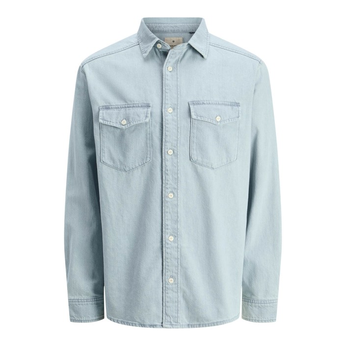 JACK%JONES PREMIUM JPRBLUBRUCE DENIM L/S SHIRT Light Blue Denim | Freewear JPRBLUBRUCE DENIM L/S SHIRT - www.freewear.nl - Freewear