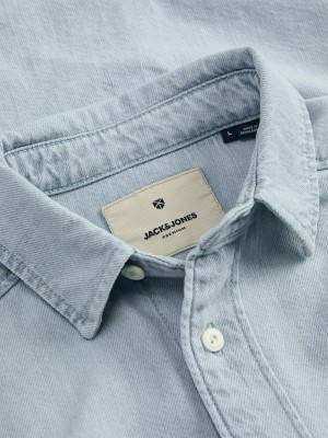 JACK%JONES PREMIUM JPRBLUBRUCE DENIM L/S SHIRT Light Blue Denim | Freewear JPRBLUBRUCE DENIM L/S SHIRT - www.freewear.nl - Freewear