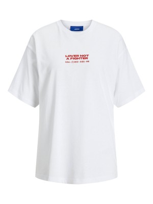 JACK&JONES ORIGINALS JXVALENTINE LOOSE SS TEE JRS Bright White | Freewear JXVALENTINE LOOSE SS TEE JRS - www.freewear.nl - Freewear