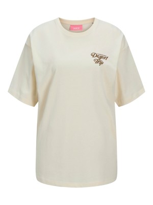 JACK&JONES ORIGINALS JXKATINKA LOOSE SS TEE JRS Egret/Desert Trip | Freewear JXKATINKA LOOSE SS TEE JRS - www.freewear.nl - Freewear
