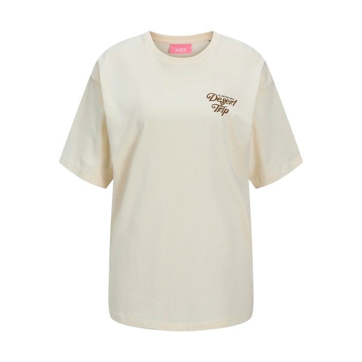 JACK&JONES ORIGINALS JXKATINKA LOOSE SS TEE JRS Egret/Desert Trip | Freewear JXKATINKA LOOSE SS TEE JRS - www.freewear.nl - Freewear