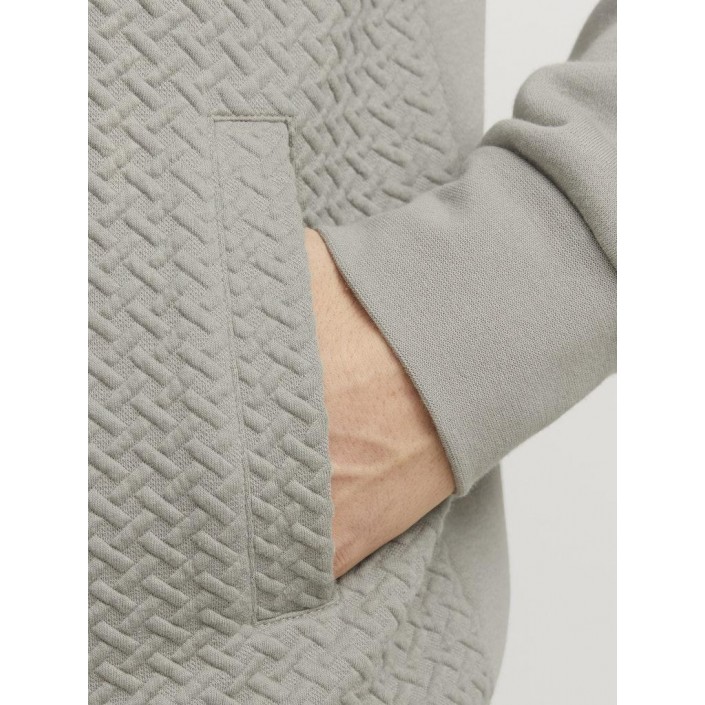 JACK%JONES PREMIUM JPRBLUFRANKIE SWEAT ZIP HIGH NECK Ghost Gray | Freewear JPRBLUFRANKIE SWEAT ZIP HIGH NECK - www.freewear.nl - Freewear