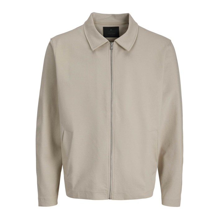 JACK%JONES PREMIUM JPRBLAPETE SWEAT OVERSHIRT Silver Lining | Freewear JPRBLAPETE SWEAT OVERSHIRT - www.freewear.nl - Freewear