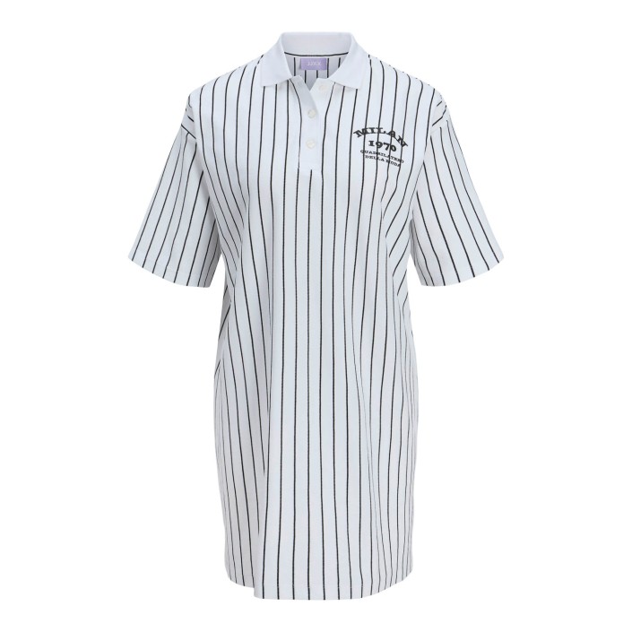 JACK&JONES ORIGINALS JXEMMA SS POLO SHORT DRESS JRS Bright White/BLACK | Freewear JXEMMA SS POLO SHORT DRESS JRS - www.freewear.nl - Freewear