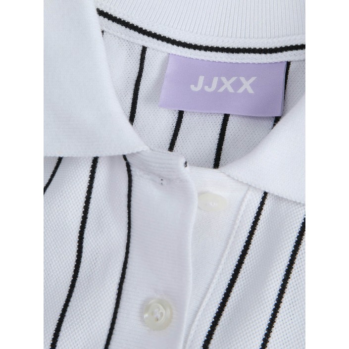 JACK&JONES ORIGINALS JXEMMA SS POLO SHORT DRESS JRS Bright White/BLACK | Freewear JXEMMA SS POLO SHORT DRESS JRS - www.freewear.nl - Freewear