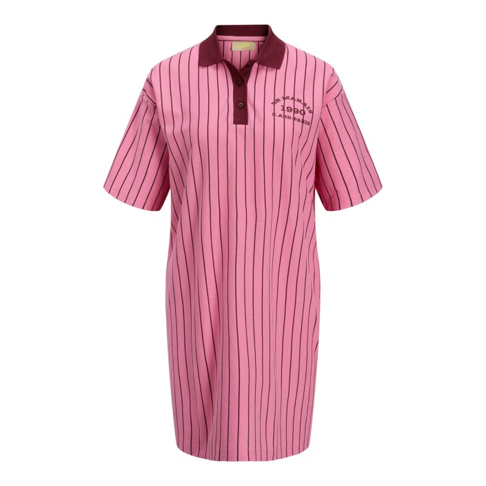 JACK&JONES ORIGINALS JXEMMA SS POLO SHORT DRESS JRS Morning Glory/CABERNET | Freewear JXEMMA SS POLO SHORT DRESS JRS - www.freewear.nl - Freewear