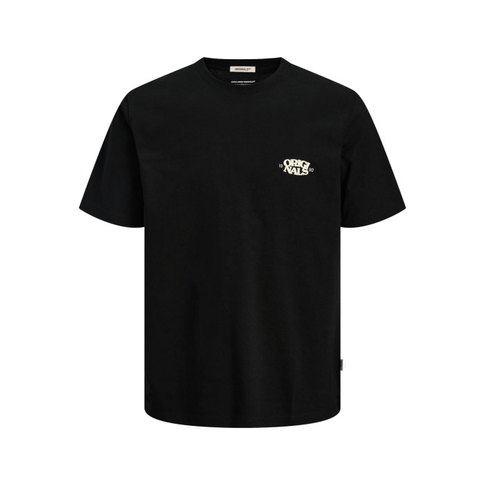 JACK&JONES ORIGINALS JORTAVIRA TYPE BACK TEESS CREW NECK: Black | Freewear JORTAVIRA TYPE BACK TEESS CREW NECK: - www.freewear.nl - Freewear