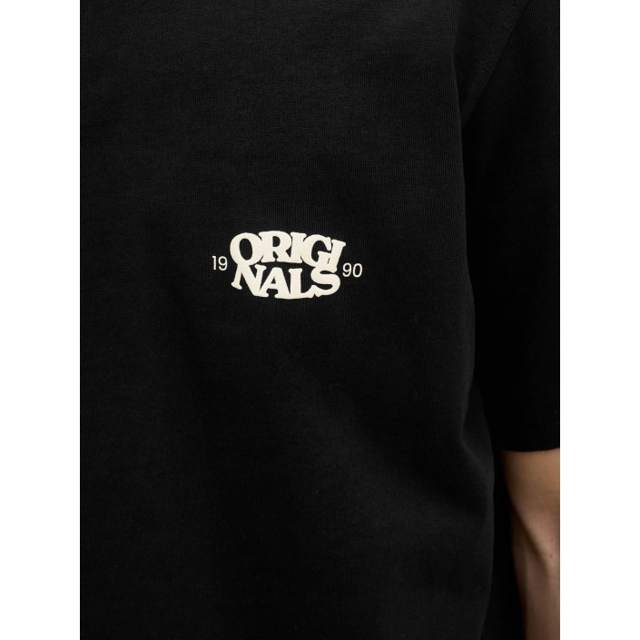 JACK&JONES ORIGINALS JORTAVIRA TYPE BACK TEESS CREW NECK: Black | Freewear JORTAVIRA TYPE BACK TEESS CREW NECK: - www.freewear.nl - Freewear