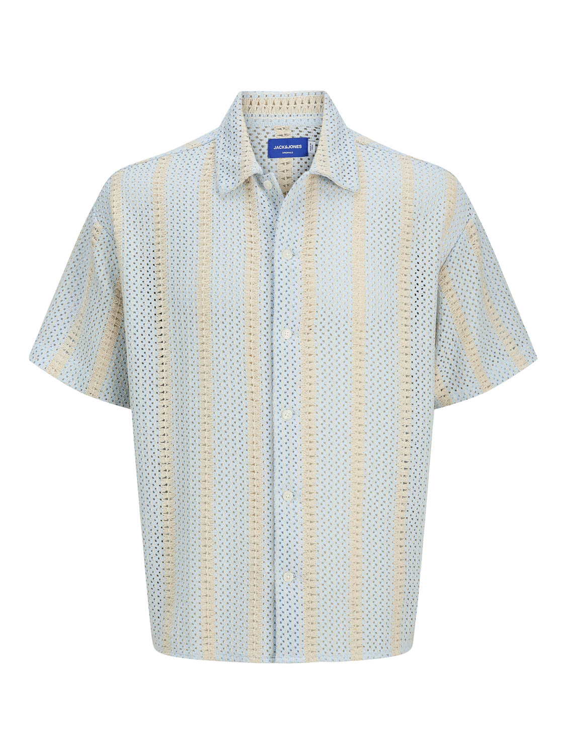 Jack and Jones Jorbellagio Crochet Shirt Ss Sn