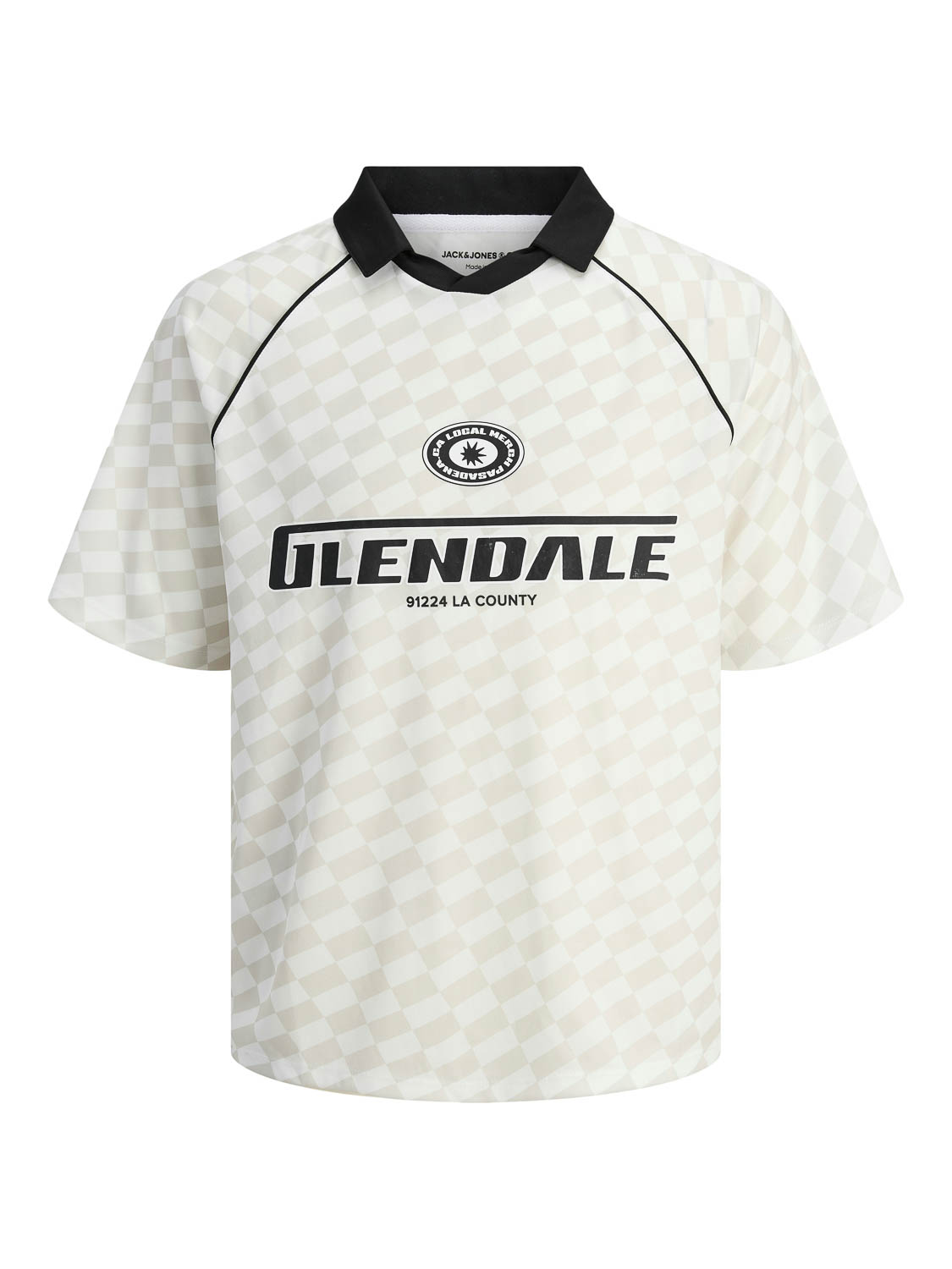 Jack and Jones Jcoretreat Aop Mesh Open Collar Pol: