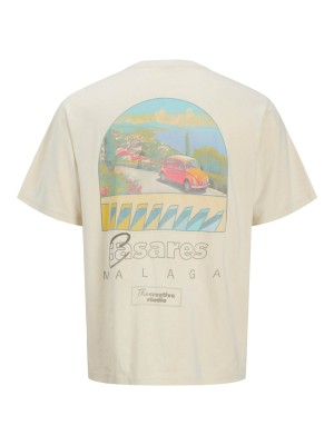 jack en jones boys JORALMERIA WORLD TEE SS CREW NECK J: Antique White | Freewear JORALMERIA WORLD TEE SS CREW NECK J: - www.freewear.nl - Freewear