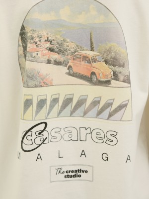 jack en jones boys JORALMERIA WORLD TEE SS CREW NECK J: Antique White | Freewear JORALMERIA WORLD TEE SS CREW NECK J: - www.freewear.nl - Freewear