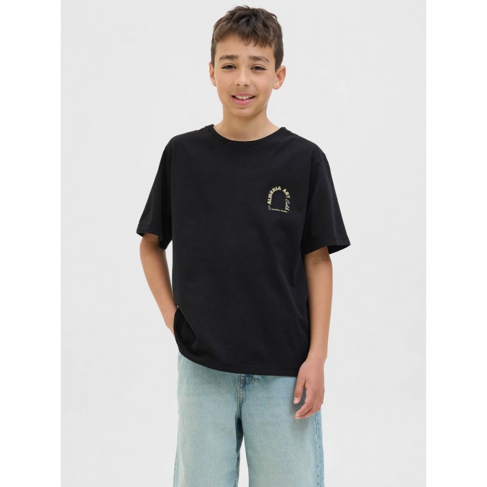 jack en jones boys JORALMERIA WORLD TEE SS CREW NECK J: Black | Freewear JORALMERIA WORLD TEE SS CREW NECK J: - www.freewear.nl - Freewear