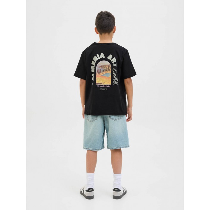 jack en jones boys JORALMERIA WORLD TEE SS CREW NECK J: Black | Freewear JORALMERIA WORLD TEE SS CREW NECK J: - www.freewear.nl - Freewear
