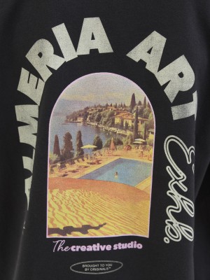 jack en jones boys JORALMERIA WORLD TEE SS CREW NECK J: Black | Freewear JORALMERIA WORLD TEE SS CREW NECK J: - www.freewear.nl - Freewear