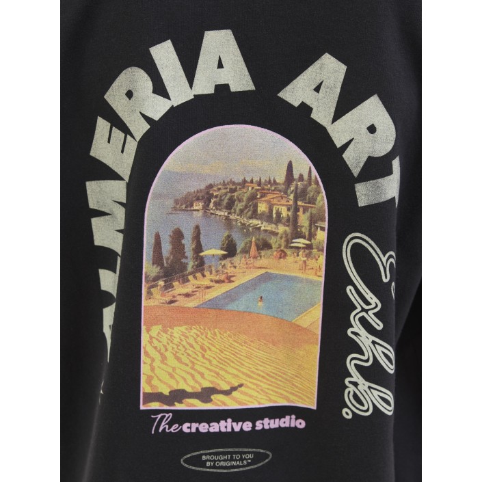 jack en jones boys JORALMERIA WORLD TEE SS CREW NECK J: Black | Freewear JORALMERIA WORLD TEE SS CREW NECK J: - www.freewear.nl - Freewear