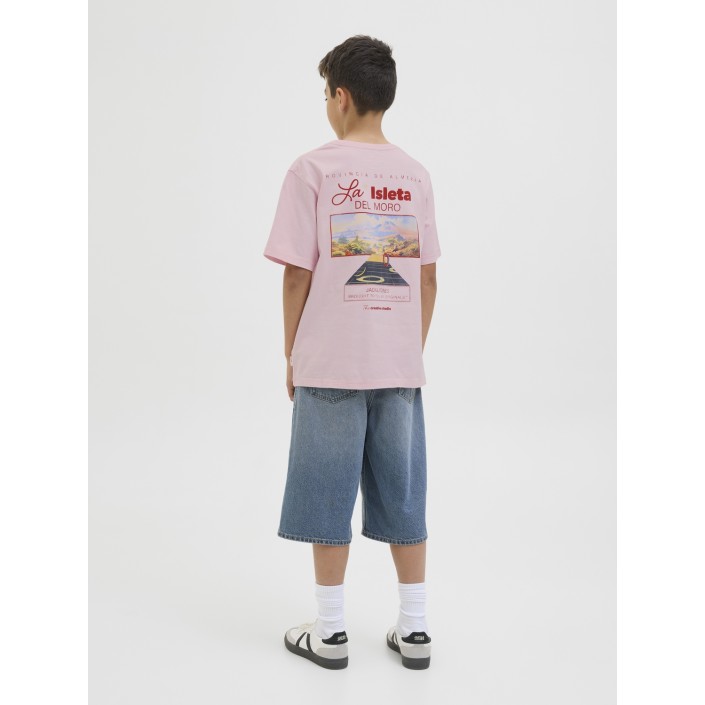jack en jones boys JORALMERIA WORLD TEE SS CREW NECK J: Tickled Pink | Freewear JORALMERIA WORLD TEE SS CREW NECK J: - www.freewear.nl - Freewear