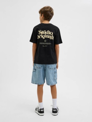 jack en jones boys JORACAPULCO TYPE TEE SS CREW NECK J: Black | Freewear JORACAPULCO TYPE TEE SS CREW NECK J: - www.freewear.nl - Freewear