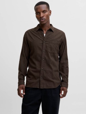 Jack & Jones:JACK&JONES ESSENTIALS JJECLASSIC MELANGE SHIRT L/S NOOS Delicioso | Freewear JJECLASSIC MELANGE SHIRT L/S NOOS - www.freewear.nl - Freewear